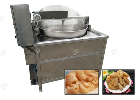 China Fully Automatic Pig Skin Frying Machine Electric Heating Pork Rinds Fryer Machine supplier