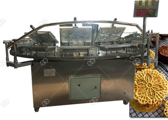 China Crispy Sunflower Cookies Snacks Making Machine Italy Electric Pizzelle Baker supplier