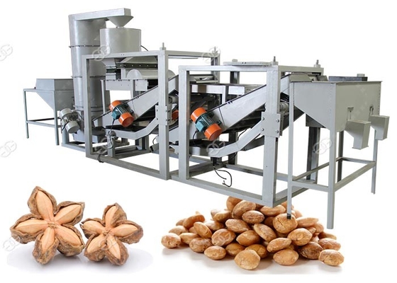 China Fully Automatic Sacha Inchi Nut Shelling Machine Dehulling 200 - 300kg/H Capacity supplier
