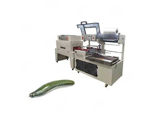 China Industrial Heat Tunnel Shrink Wrapping Machine for Cucumber High Speed supplier